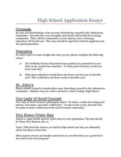 Law school application essay